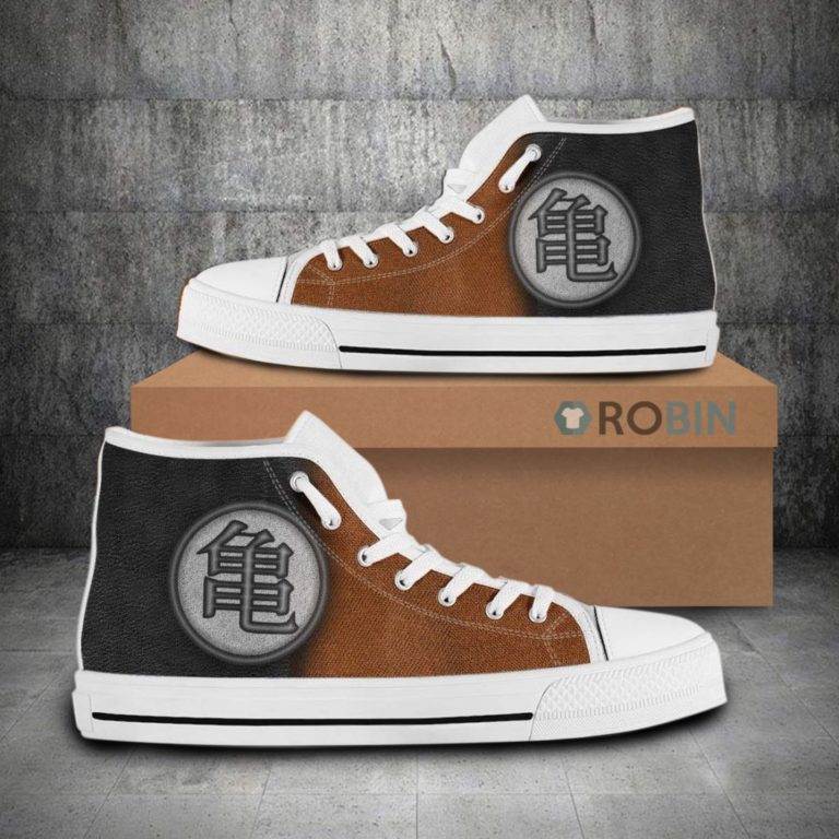 Kame Dragon Ball Anime Kame House Symbol Canvas High Top Shoes