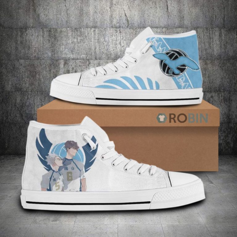 Kamomedai Team Members Haikyu!! Anime Canvas High Top Shoes (Kid and Adult size available)