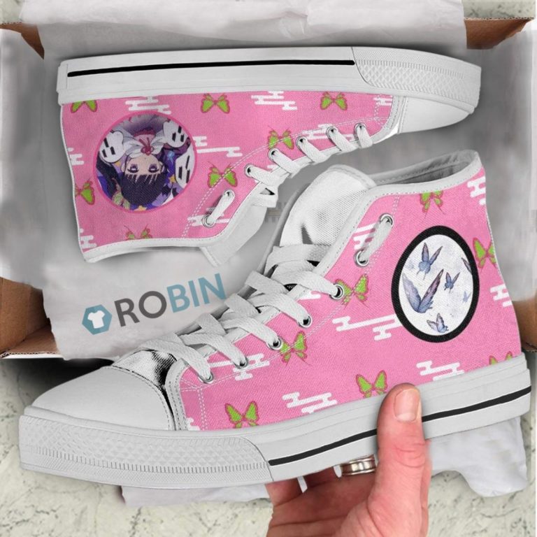 Kanao Tsuyuri Demon Slayer Anime High Top Canvas Shoes (Kid and Adult size available)