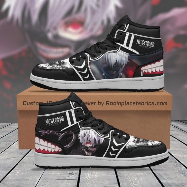 Kaneki Ken Custom JD Sneakers Tokyo Ghoul Anime Shoes
