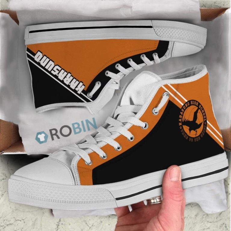 Karasuno Haikyuu Anime Canvas High Top Shoes