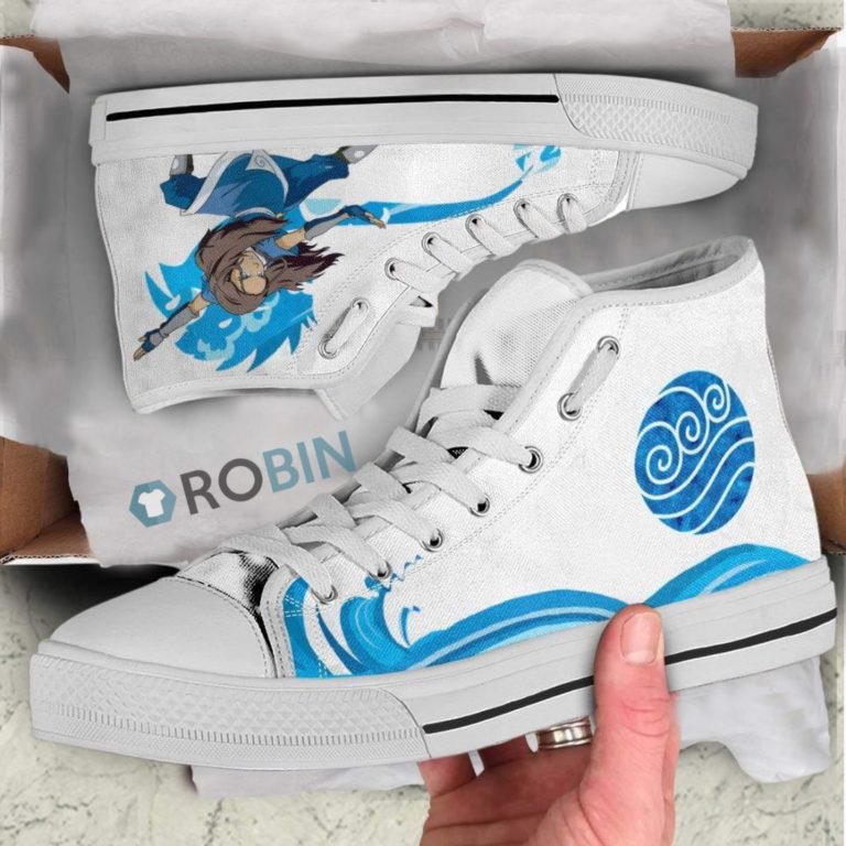 Katara Avatar The Last Airbender Anime Canvas High Top Shoes