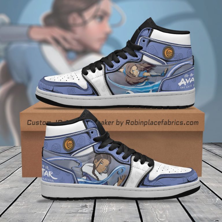 Katara JD Sneakers Custom Avatar The Last Airbender Anime Shoes