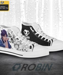 Keigo Asano Bleach Anime Mixed Manga High Top Canvas Shoes