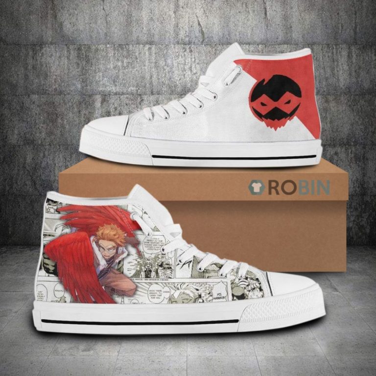 Keigo Takami My Hero Academia Anime Mixed Manga Style Canvas High Top Shoes