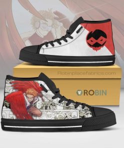 Keigo Takami My Hero Academia Anime Mixed Manga Style Canvas High Top Shoes