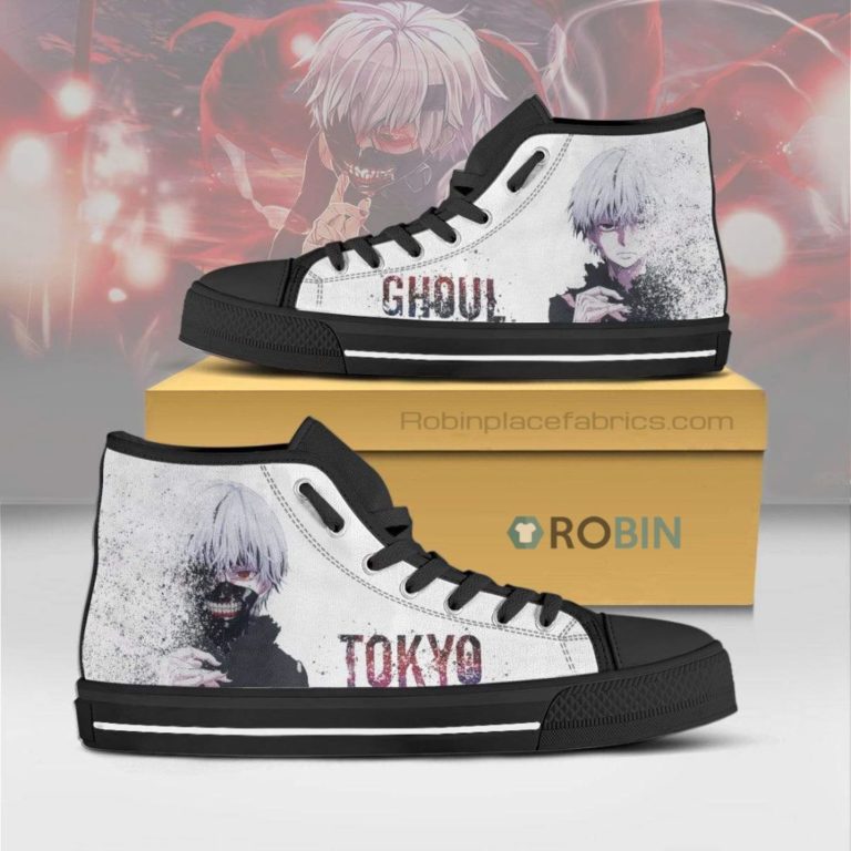 Ken Kaneki Tokyo Ghoul Canvas High Top Shoes