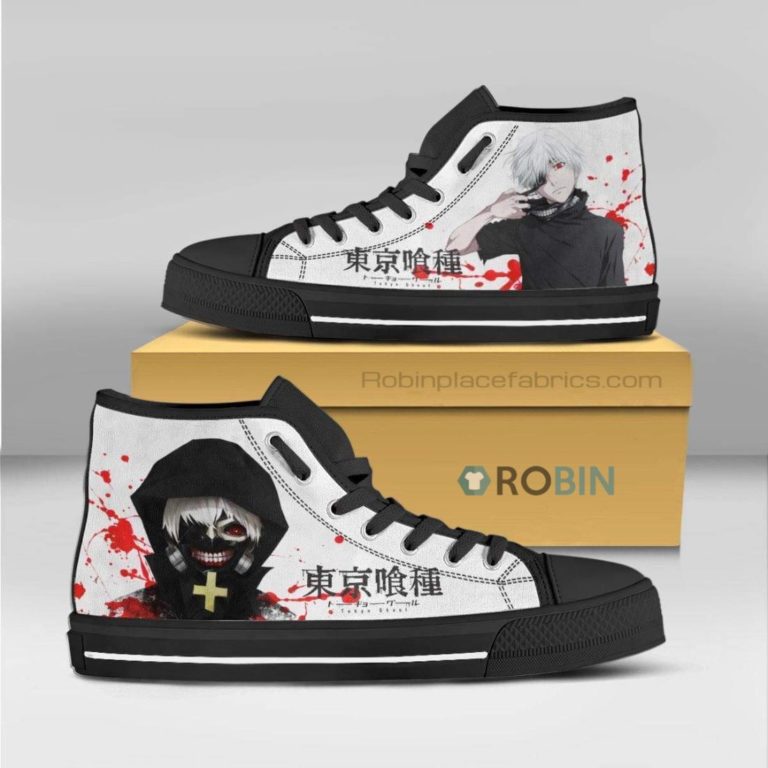 Ken Kaneki Tokyo Ghoul Anime High Top Canvas Shoes