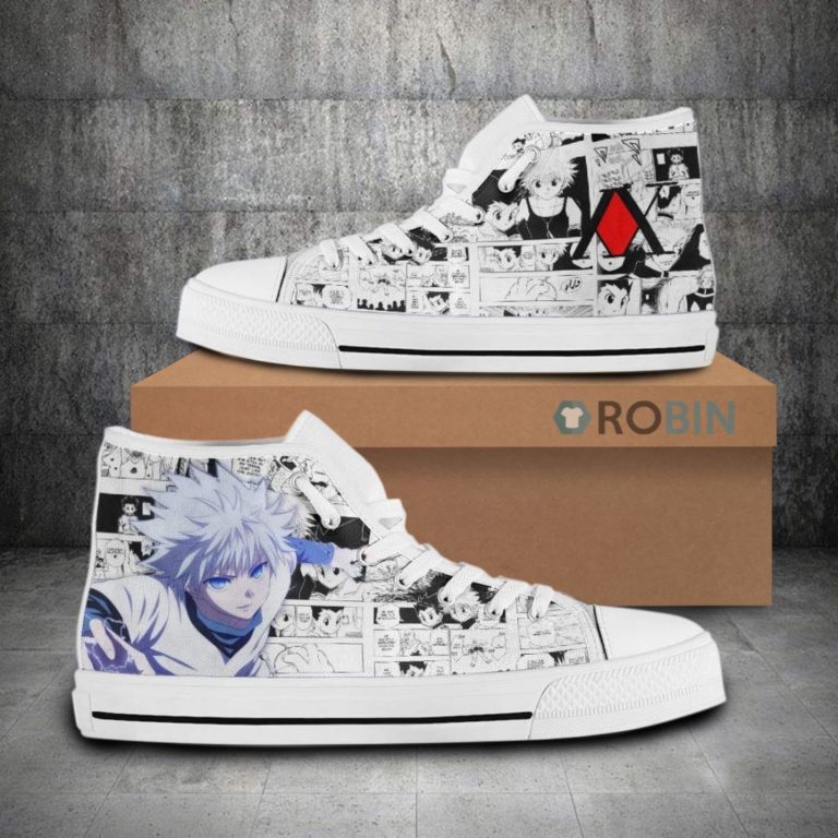 Killua Hunter x Hunter Anime High Tops High Top Canvas Shoes