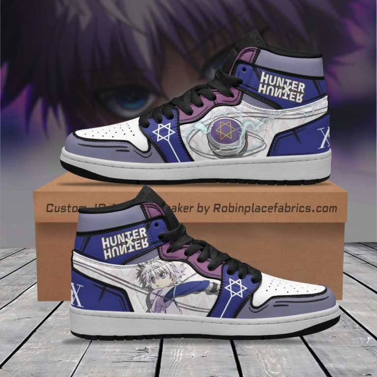 Killua Zoldyck Yoyos JD Sneakers Custom Hunter X Hunter Anime Shoes