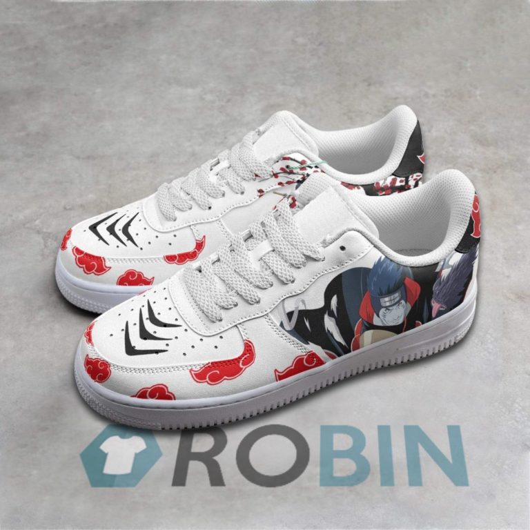Kisame Akatsuki Air Force 1 Sneakers Custom Naruto Anime Shoes