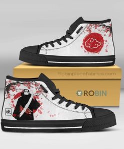 Akatsuki Kisame Naruto-Anime High Top Canvas Shoes Akatsuki Kisame Naruto-Anime High Top Canvas Shoes