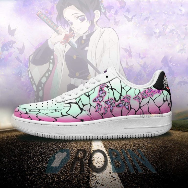 Kochou Shinobu Air Force 1 Sneakers Custom Insect Breathing Demon Slayer Anime Shoes