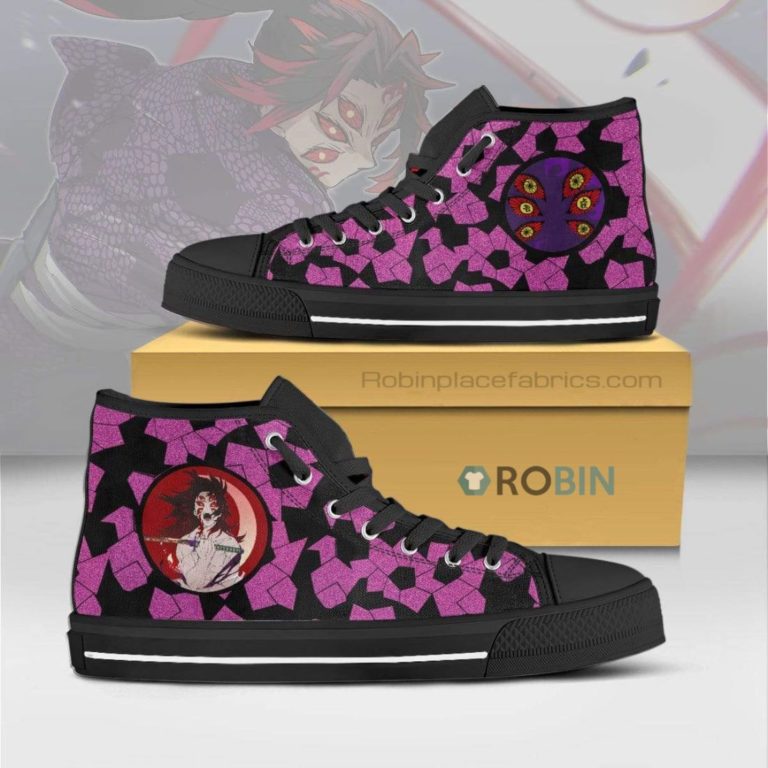 Kokushibo Demon Slayer Anime Canvas High Top Shoes (Kid and Adult size available)