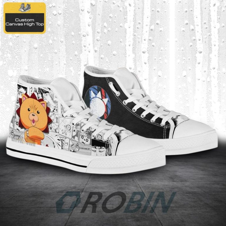 Kon Mod Soul Bleach Anime Mixed Manga Canvas High Top Shoes