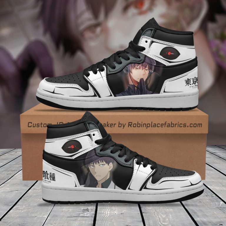 Kuki Urie Tokyo Ghoul Custom Air Jordan 1 Sneakers