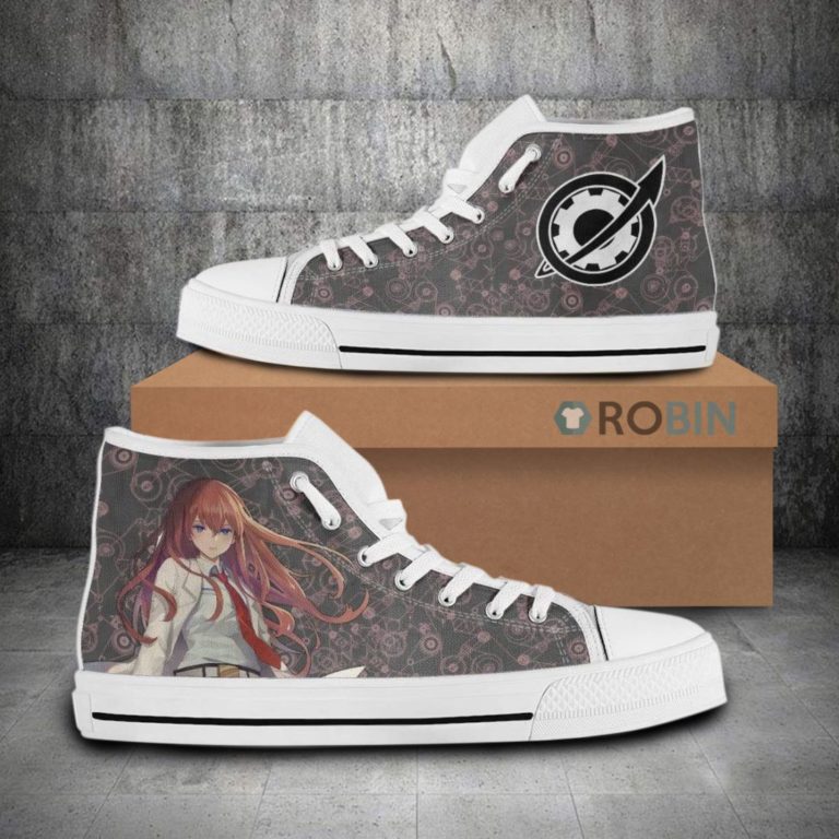 Kurisu Makise Steins;Gate Anime Canvas High Top Shoes