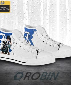 L Death Note Anime Canvas High Top Shoes (Kid and Adult size available)
