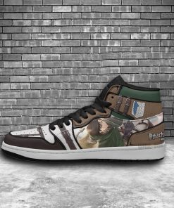 Levi Ackerman JD Sneakers Custom Attack On Titan Anime Shoes Levi Ackerman JD Sneakers Custom Attack On Titan Anime Shoes