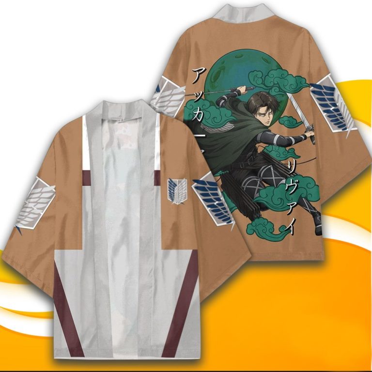 Levi Ackerman Kimono Custom Anime Attack On Titan Kimono Cardigan