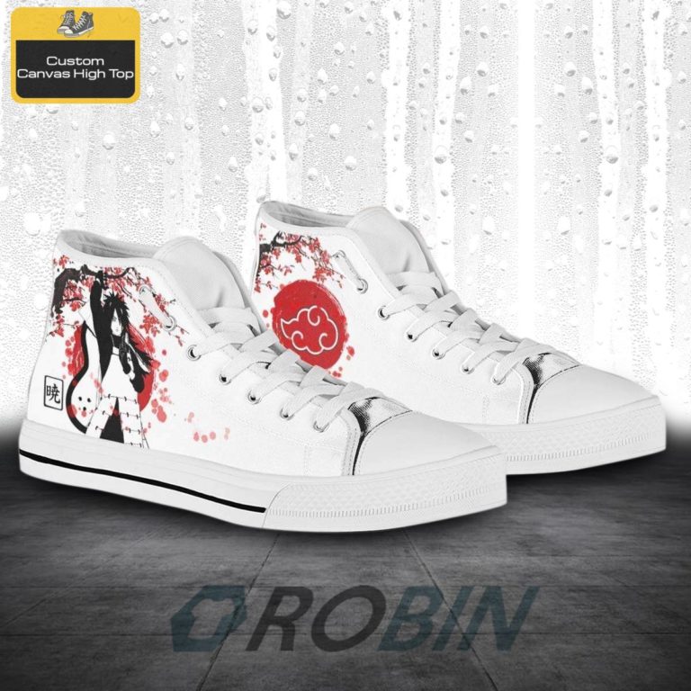 Akatsuki Madara Naruto-Anime Canvas High Top Shoes