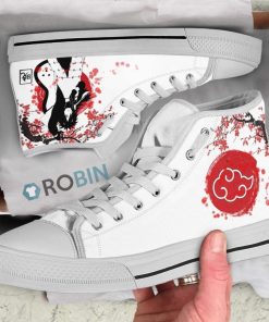 Madara Akatsuki Naruto Anime Canvas High Top Shoes (Kid and Adult size available)