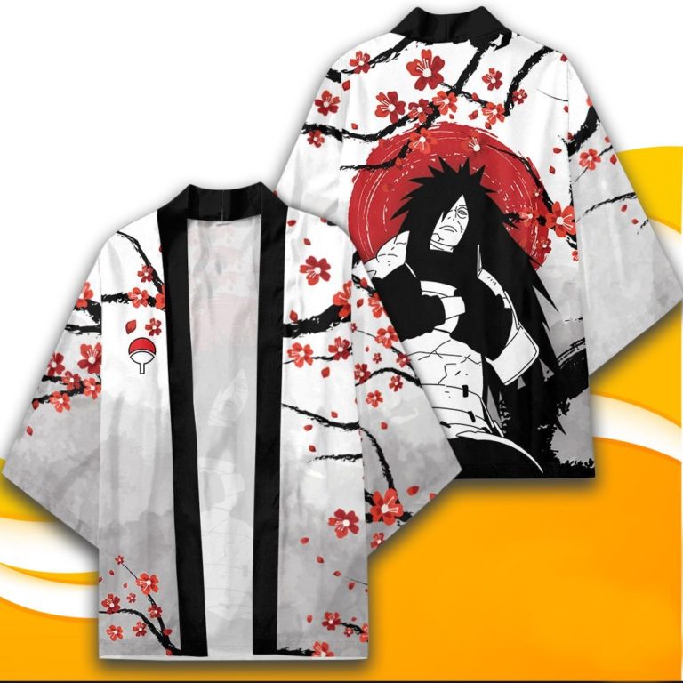 Madara Kimono Custom Cherry Blossom Anime Naruto Kimono Cardigan