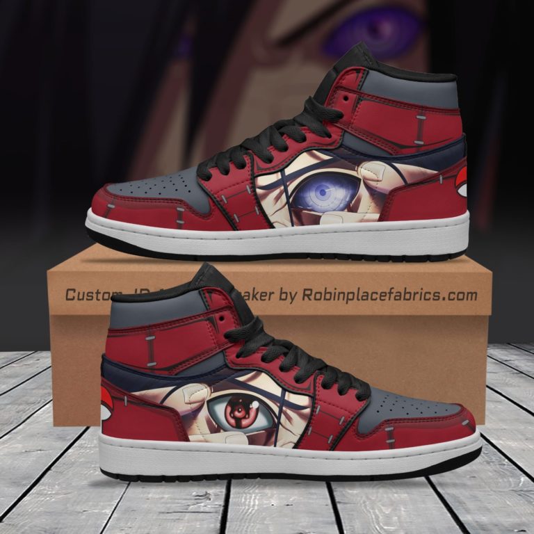 Madara Mangekyou Sharingan And Rinnegan JD Sneakers Custom Naruto Anime Shoes