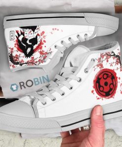 Madara Naruto Anime Custom Canvas High Top Shoes