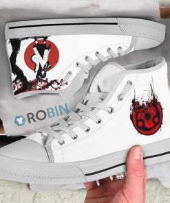 Madara Naruto Anime High Top Canvas Shoes