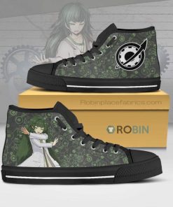 Maho Hiyajo Steins;Gate Anime Canvas High Top Shoes Maho Hiyajo Steins;Gate Anime Canvas High Top Shoes