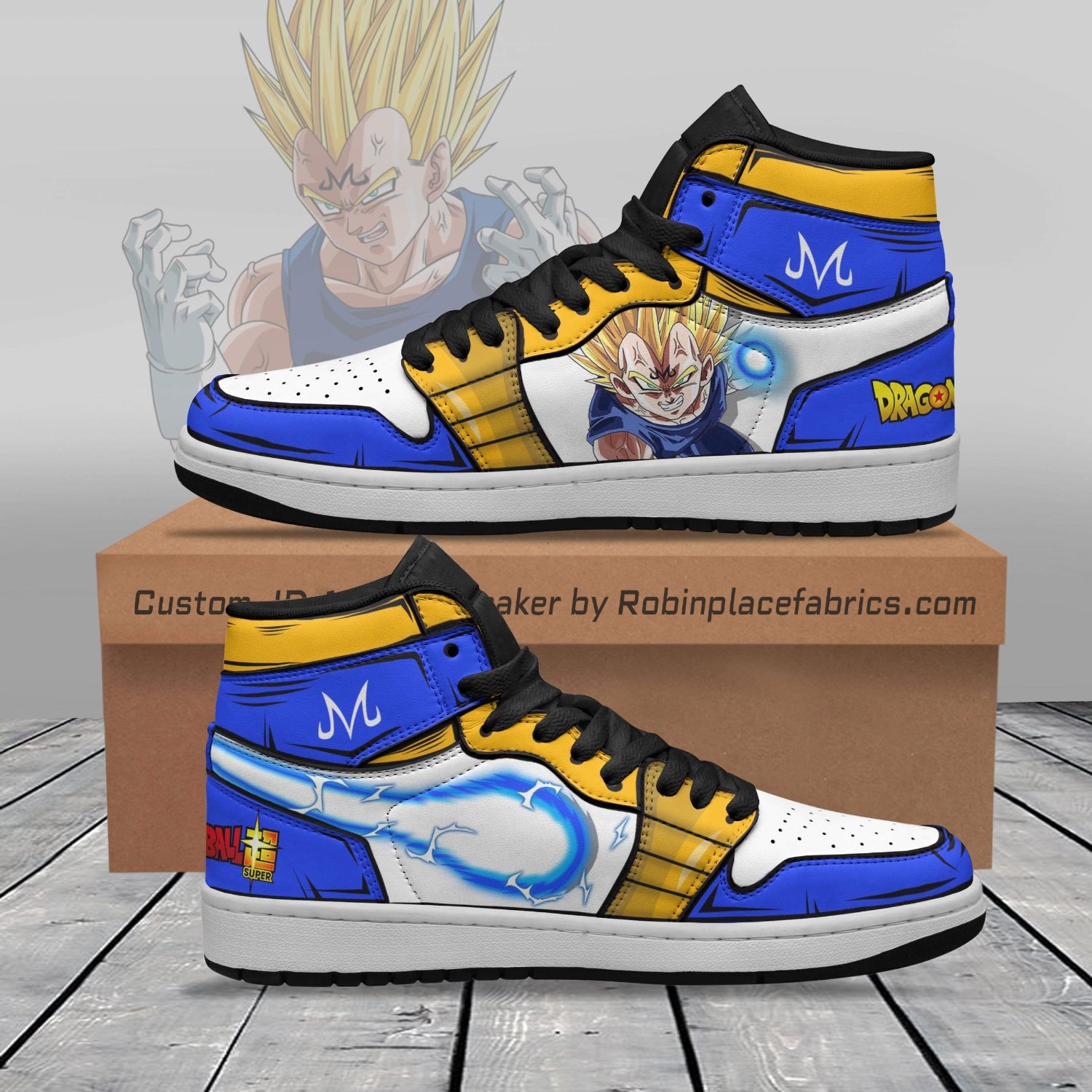 Majin Vegeta JD Sneakers Custom Dragon Ball Super Anime Shoes ...