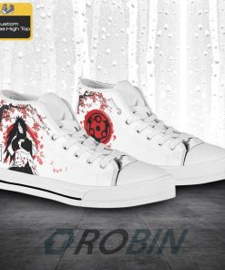 Mangekyou Sharingan Madara Naruto Anime Canvas High Top Shoes