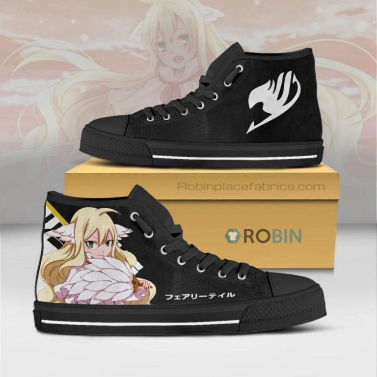 Mavis Vermillion Fairy Tail Anime Canvas High Top Shoes (Kid and Adult size available)