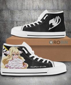 Mavis Vermillion Fairy Tail Anime Canvas High Top Shoes (Kid and Adult size available)