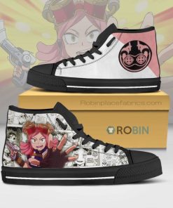 Mei Hatsume My Hero Academia Anime Mixed Manga Style High Top Canvas Shoes Mei Hatsume My Hero Academia Anime Mixed Manga Style High Top Canvas Shoes