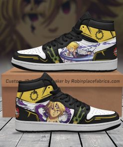 Meliodas JD Sneakers Custom The Seven Deadly Sins Anime Shoes Meliodas JD Sneakers Custom The Seven Deadly Sins Anime Shoes