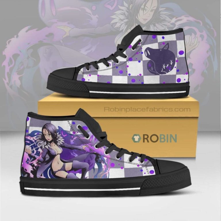 Merlin The Seven Deadly Sins Anime Canvas High Top Shoes