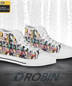 MHA Heroes Face Style Anime Canvas High Top Shoes