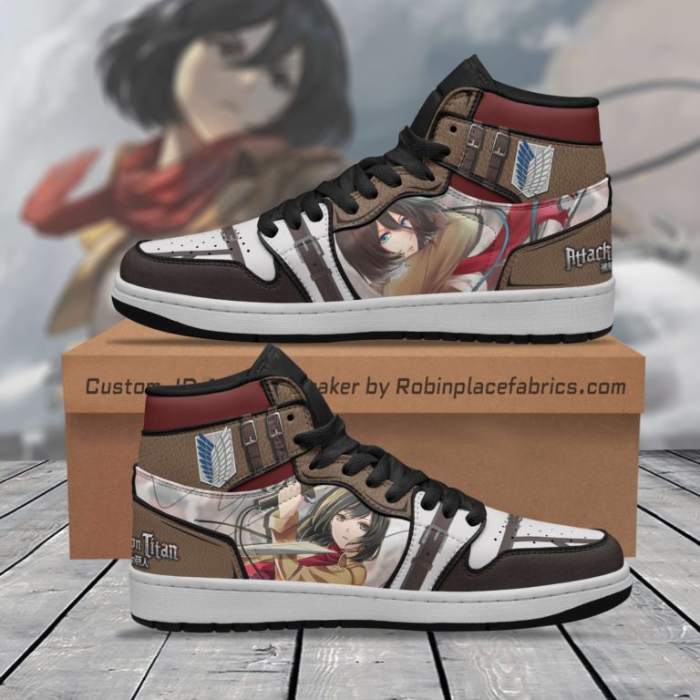 Mikasa Ackerman JD Sneakers Custom Attack On Titan Anime Shoes