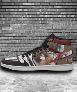 Mikasa Ackerman JD Sneakers Custom Attack On Titan Anime Shoes Mikasa Ackerman JD Sneakers Custom Attack On Titan Anime Shoes