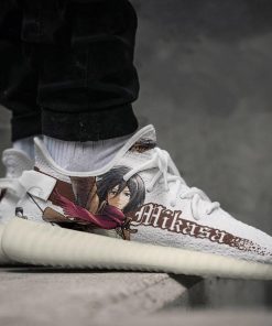 Mikasa Ackerman Shoes Attack On Titan Custom Yeezy Sneakers