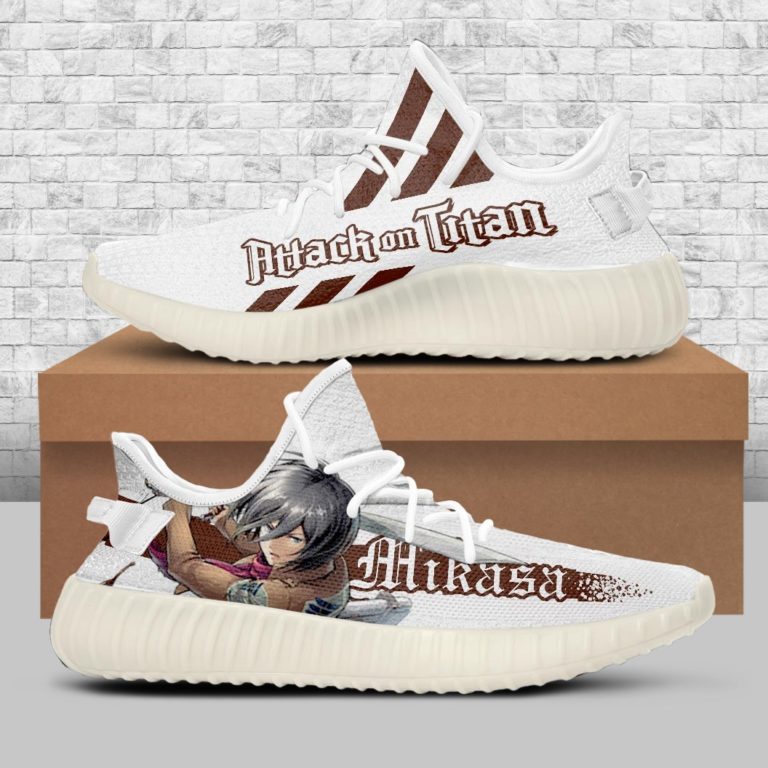 Mikasa Attack On Titan Custom Yeezy Sneakers