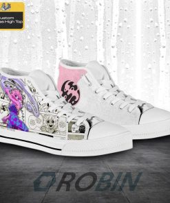 Mina Ashido My Hero Academia Anime Mixed Manga Style Canvas High Top Shoes