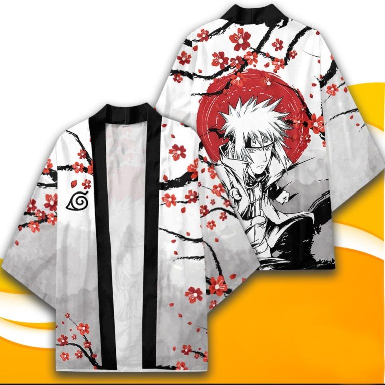 Minato Kimono Custom Cherry Blossom Anime Naruto Kimono Cardigan