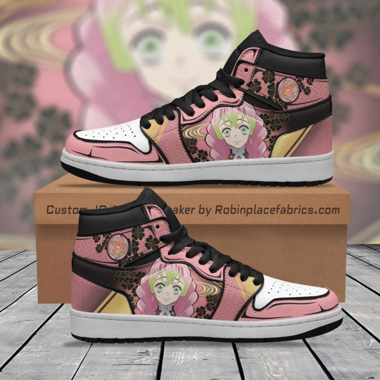 Mitsuri Kanroji Kimetsu No Yaiba Custom Jordan 1 High Sneakers