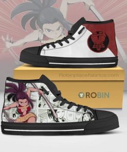 Momo Yaoyorozu My Hero Academia Anime Mixed Manga Style Canvas High Top Shoes