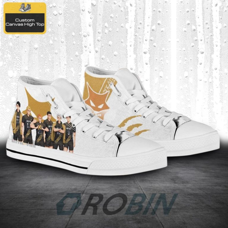 MSBY Black Jackal Team Members Haikyu!! Anime Canvas High Top Shoes