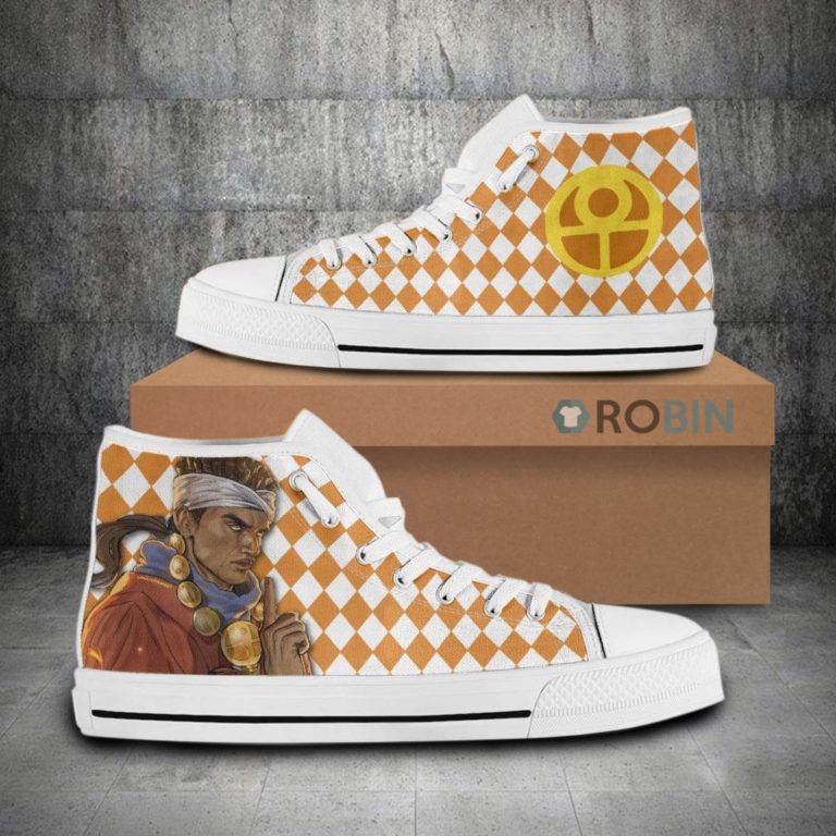 Muhammad Avdol JoJo’s Bizarre Adventure Anime High Top Canvas Shoes