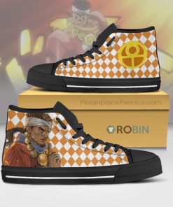 Muhammad Avdol JoJo’s Bizarre Adventure Anime High Top Canvas Shoes